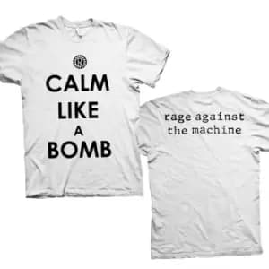 Rage Against The Machine - Calm Like A Bomb Unisex Small T-Shirt - White