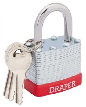 Draper 40mm Laminated Steel Padlock 68767