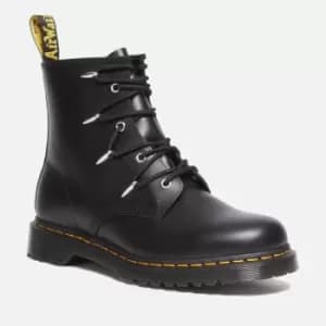 Dr. Martens Womens 1460 Leather 8-Eye Boots - Black - UK 4