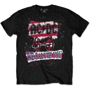 AC/DC - We Salute You Stripe Unisex Medium T-Shirt - Black