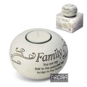 Arora Said with Sentiment Tealight Holder - Family