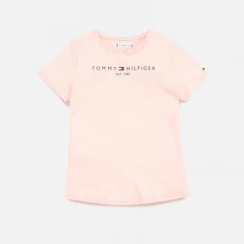 Tommy Hilfiger Girls Essential T-Shirt - Delicate Pink - 10 Years