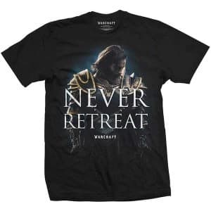 World of Warcraft - Never Retreat Unisex Medium T-Shirt - Black