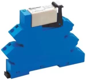 Finder, 24V ac/dc DPDT Interface Relay Module, Cage Clamp Terminal, DIN Rail