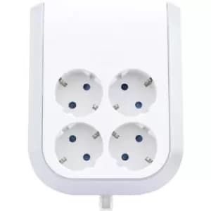 REV 0020340112 4x Socket splitter White