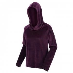 Regatta Kelilah Velour Hooded Fleece - Dk Burgundy