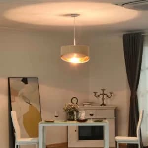 Pendant Light with Nested Bevel Lampshade, none