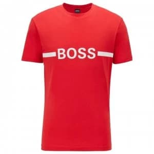 Hugo Boss Stripe Logo T-Shirt Red Size M Men