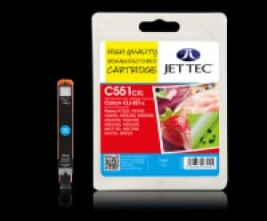 Jet Tec Canon CLI551XL Cyan Ink Cartridge