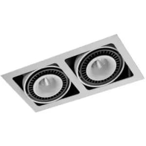 Italux Alessa - Modern Technical LED Recessed Ceiling Matt White, Black, warm White 3000K 2770lm