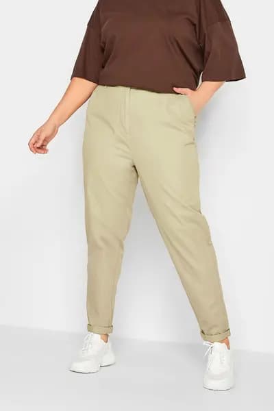 Yours Chino Trousers Medium Beige