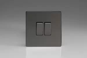 Varilight 2-Gang 10A 1- or 2-Way Rocker Switch - XDI2S