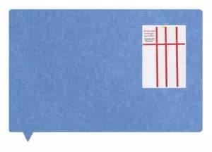 MagiShape Speech bubble board 100x80cm Light Blue
