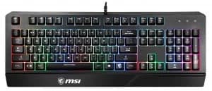 MSI GK20 Wired Gaming Keyboard - Black