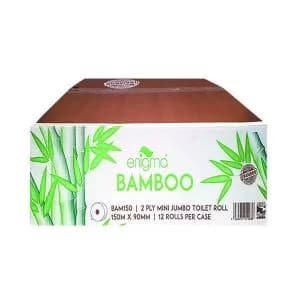 Lucart Toilet Roll Mini Jumbo Bamboo 2-Ply 100m Pack of 12 BAM150