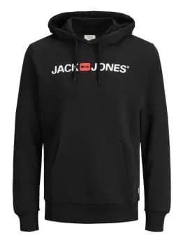 JACK & JONES Logo Hoodie Men Black
