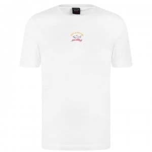 Paul and Shark Mid Chest t Shirt - White 010