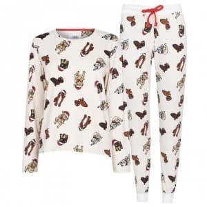 Chelsea Peers Christmas Dog Pyjamas - Cream