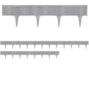 Lawn Edge Bed Frame Set 3.9 m Grey