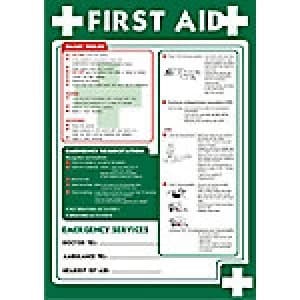 Health & Safety Poster First Aid Polypropylene 42 x 59.4 cm