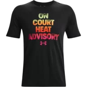 Under Armour Basketball Heat Short Sleeve T Shirt Mens - Black