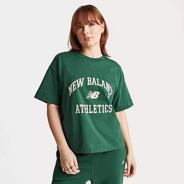 New Balance Athletics Varsity Boxy T-Shirt - Dark Green