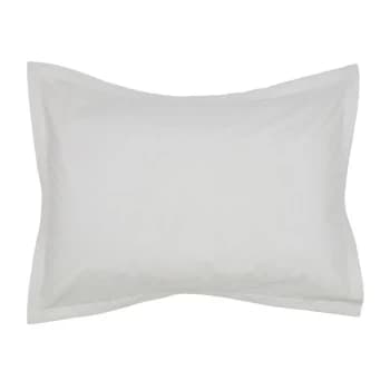 Murmur Calm Oxford Pillowcase - CLOUD GREY