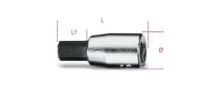 Beta Tools 900 ME 1/4" Square Drive Hexagon Bit Socket Driver 10mm 009000510