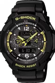 Mens Casio G-Shock Gravity Defier Alarm Chronograph Radio Controlled Watch GW-3500B-1AER
