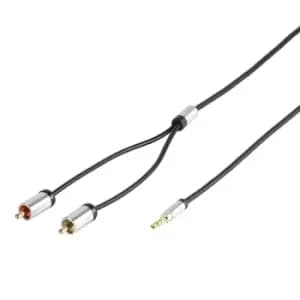 Vivanco Premium 3.5mm Stereo Jack to Twin Phono RCA Audio Cable