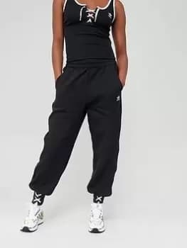 adidas Originals Laced Cuffed Sweat Pants - Black, Size 8, Women