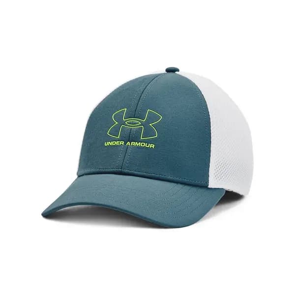 Under Armour 2023 Mens ISO Cap Static Blue/Lime Surge - M/L