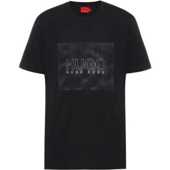 Hugo Boss Dolive Large Logo T-Shirt Black Size M Men