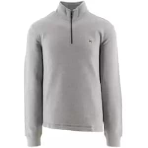 Ted Baker Light Grey Kilbrn Half-Zip Sweatshirt