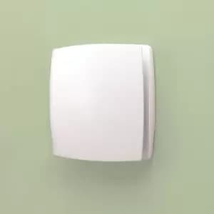 HiB Breeze White Wall Mounted Bathroom Extractor Fan with Timer