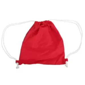 Bagbase Icon Drawstring Bag/Gymsac (Pack of 2) (One Size) (Classic Red)