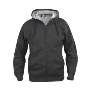 Clique Mens Basic Full Zip Hoodie (XL) (Anthracite Grey Melange)