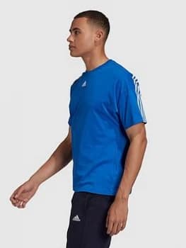 Adidas Must Have 3-Stripe T-Shirt - Blue