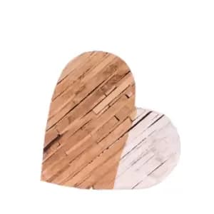 Crossland Grove Tulsa Wood Block Heart Large 250x40x240mm