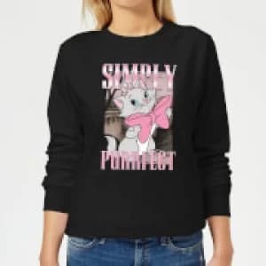 Disney Aristocats Simply Purrfect Womens Sweatshirt - Black