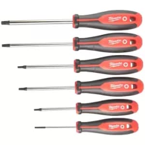 Milwaukee 6 Piece Tri-Lobe Torx Screwdriver Set
