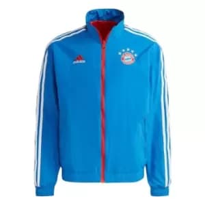 adidas FC Bayern Anthem Jacket Mens - Bright Royal / Red