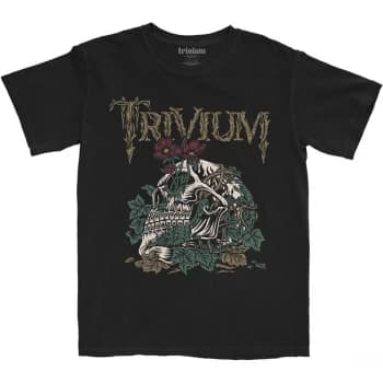 Trivium - Skelly Flower Unisex Large T-Shirt - Black
