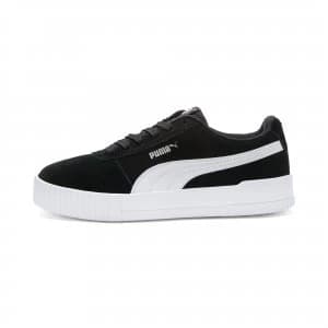 PUMA Carina Womens Trainers, Black/Silver Size 4 Shoes