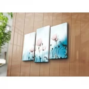 3PATK-6 Multicolor Decorative Canvas Painting (3 Pieces)