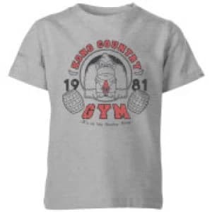 Nintendo Donkey Kong Gym Kid's T-Shirt - Grey - 11-12 Years