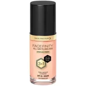 Max Factor Facefinity All Day Flawless 3 in 1 Vegan Foundation 30ml (Various Shades) - C30 - PORCELAIN