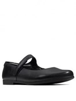 Clarks Youth Scala Pure Mary Jane School Shoes - Black