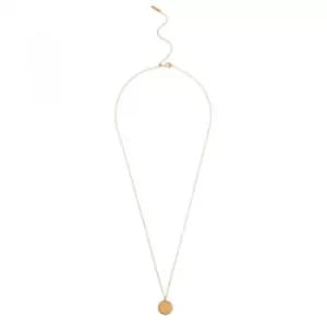 Engraveable Disc Gold Necklace