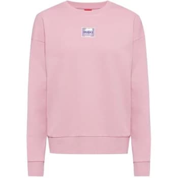 Hugo Boss Holographic Logo Sweatshirt Pink Size L Women